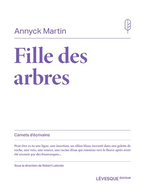 cover image of Fille des arbres